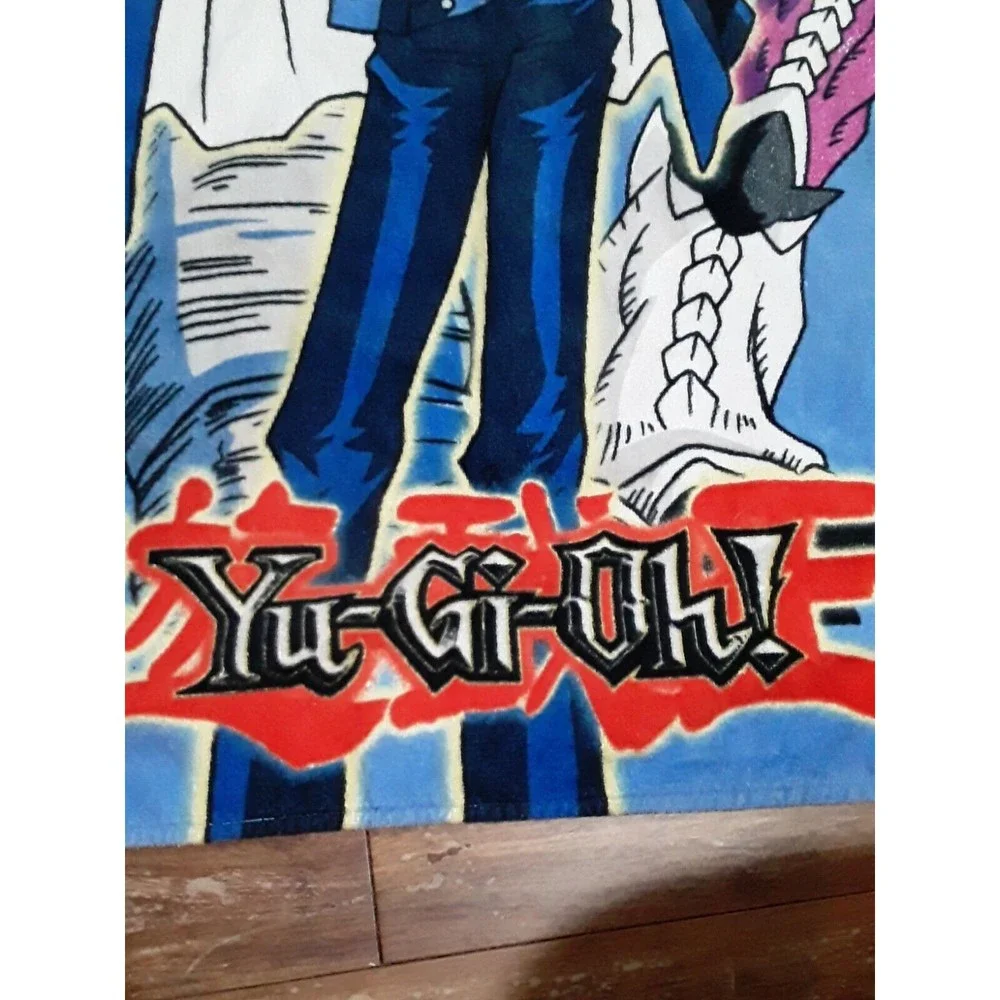 Vintage 1996 Yu-Gi-Oh! Japanese Anime Retro Graphic Beach Towel 55x27 inches